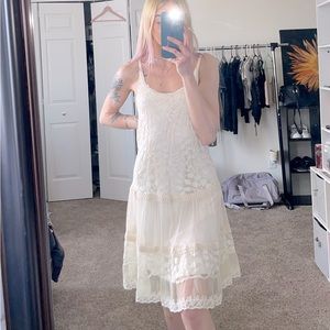 Cream - Flowy Summer Dress
